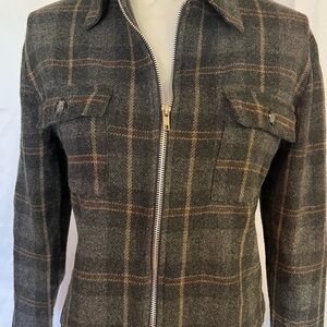Tracy Evans Gray and Brown Plaid Utility Jacket